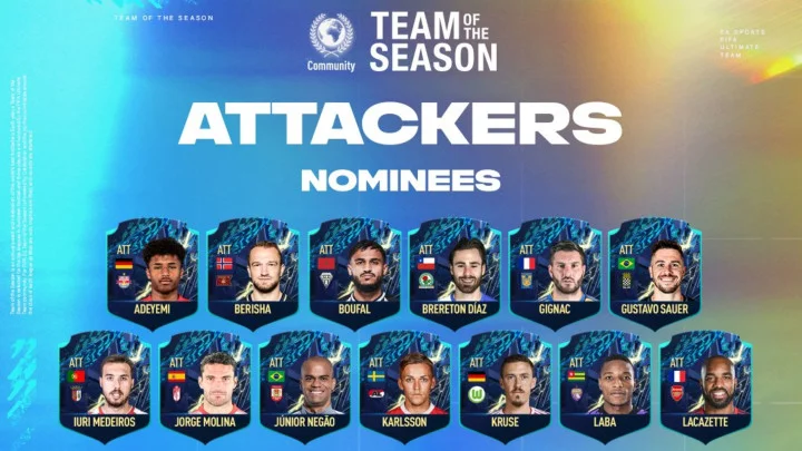 FIFA 22 Community TOTS Attackers Nominees Revealed